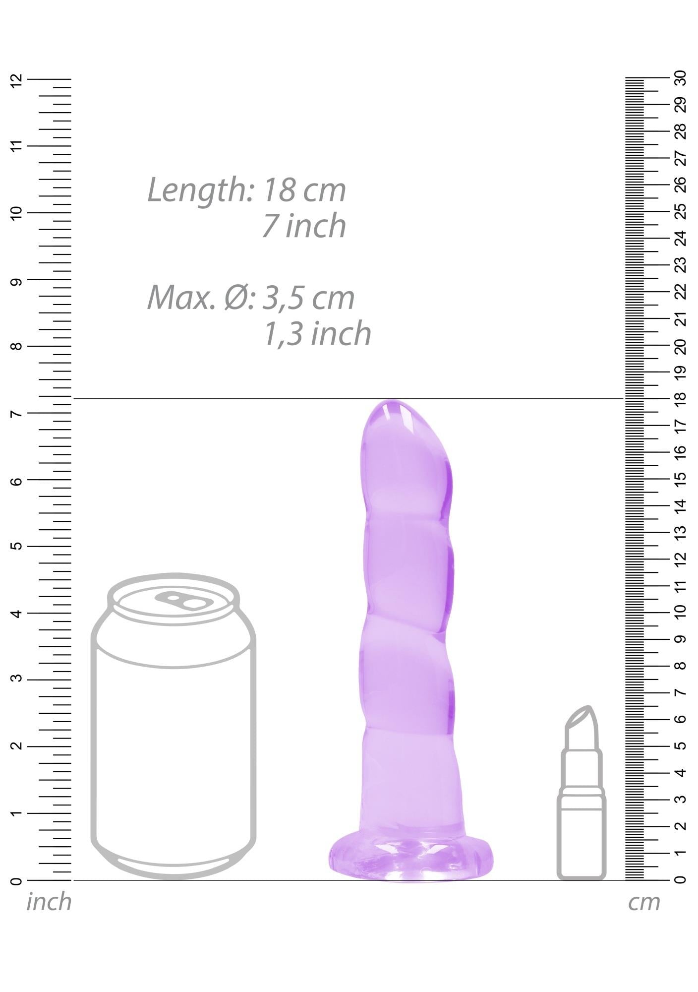 RealRock 7" Crystal Clear Purple