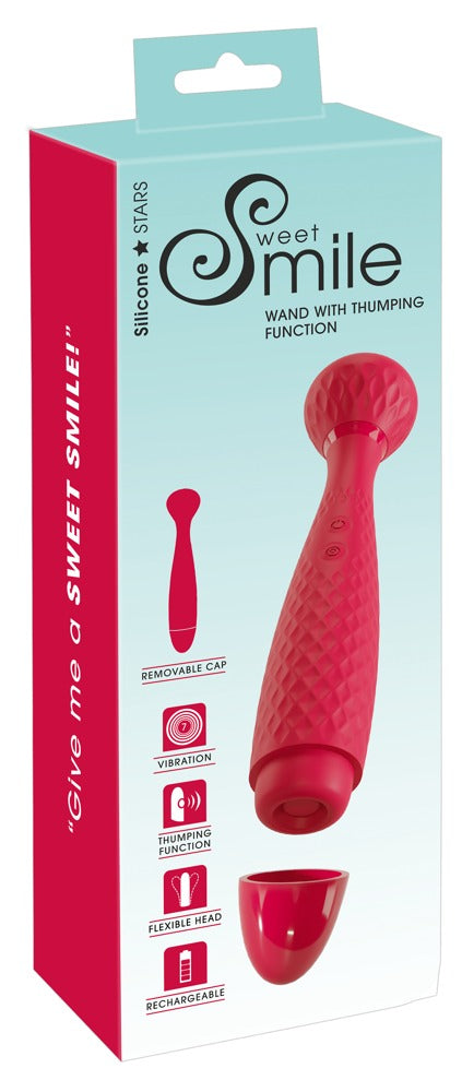 Thumping Massage Wand - Sweet Smile