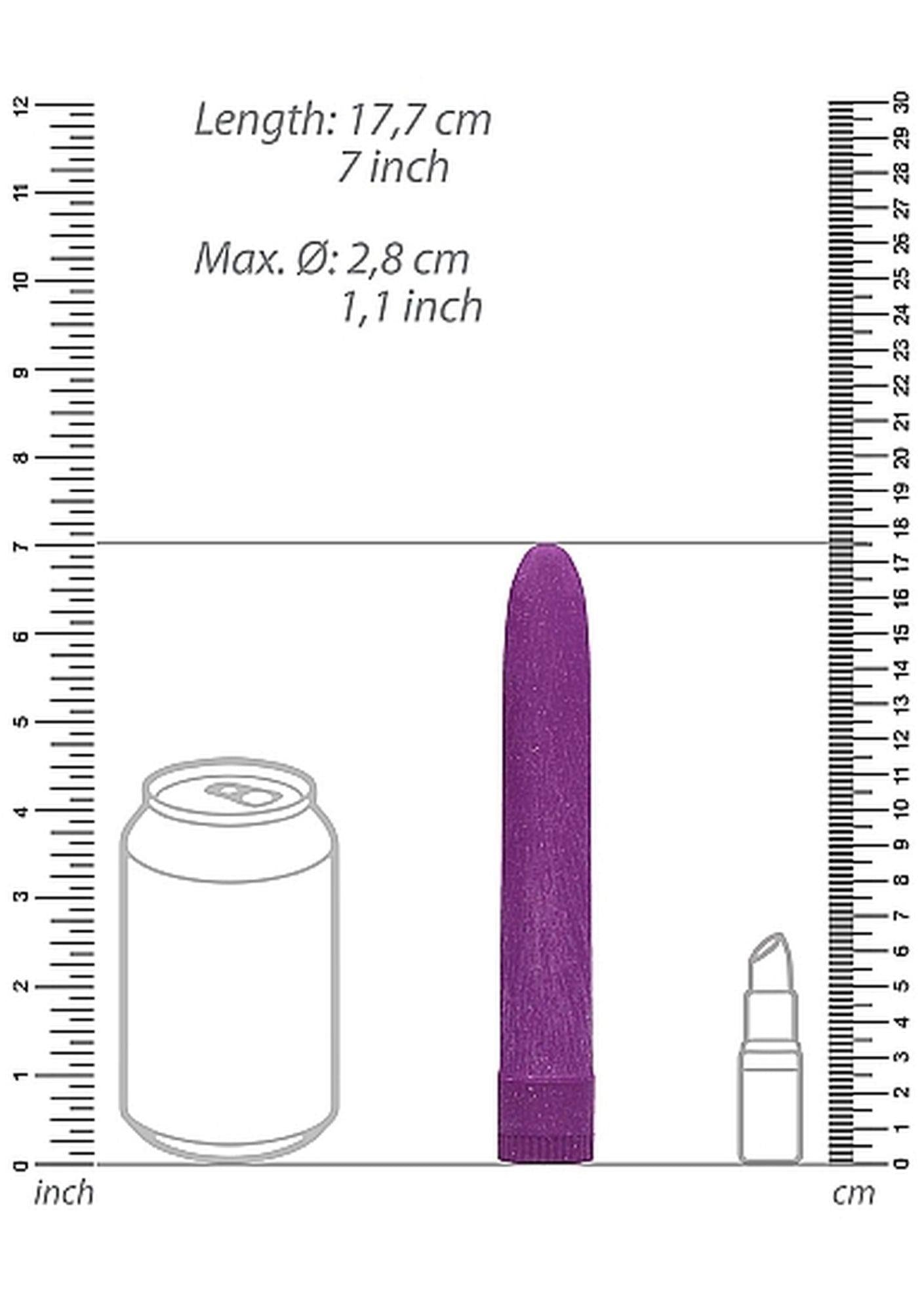 Biodegradable 7'' Vibrator Purple