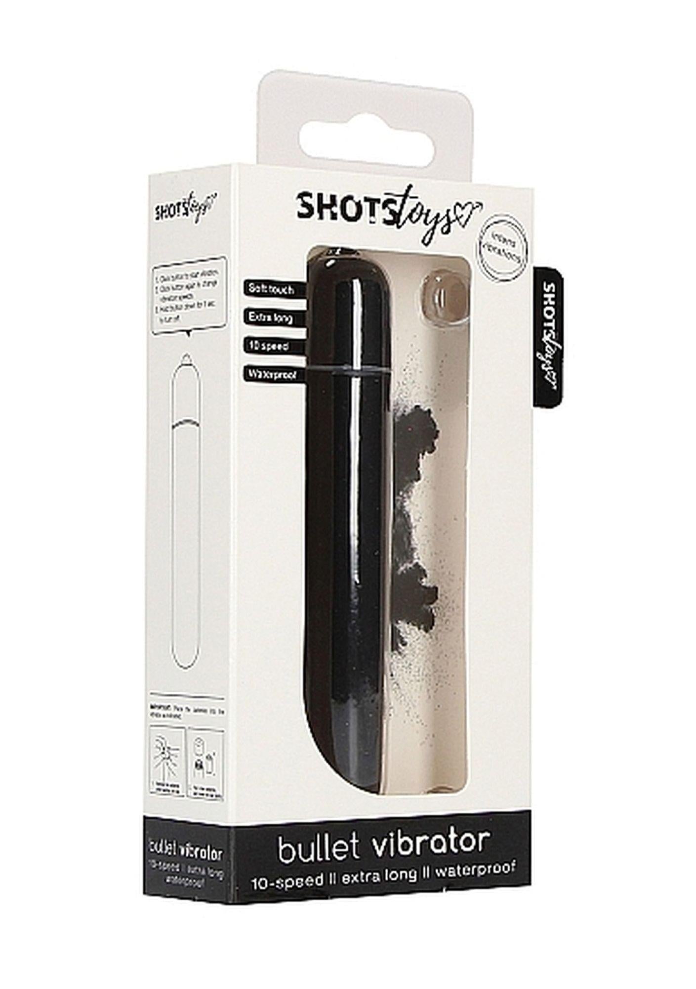 Bullet Vibrator Extra Long Black