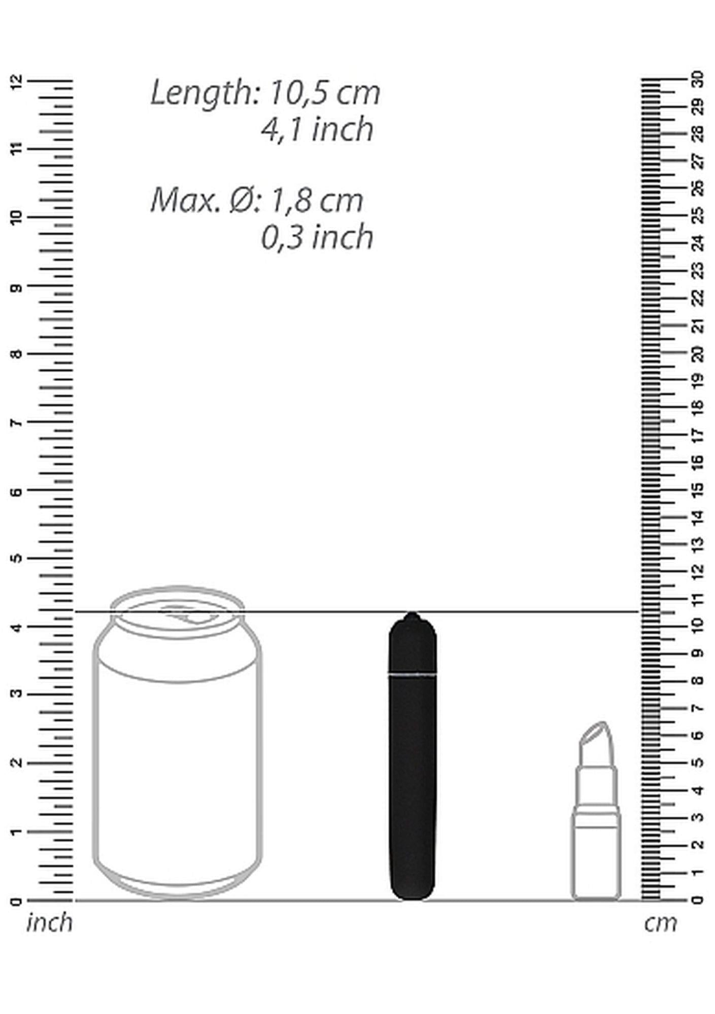 Bullet Vibrator Extra Long Black
