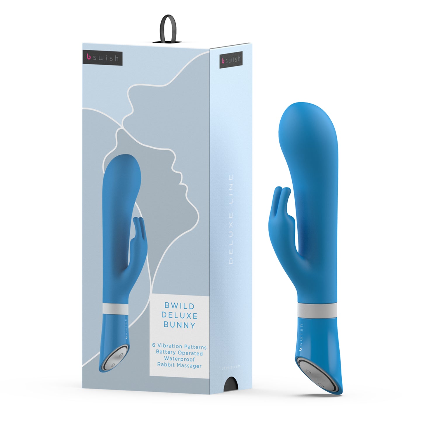 B Swish - Bwild Deluxe Bunny Rabbit Vibrator Blue