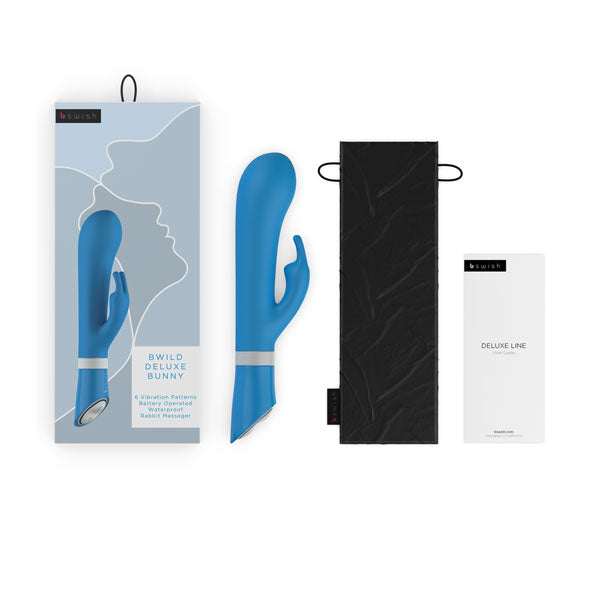 B Swish - Bwild Deluxe Bunny Rabbit Vibrator Blue