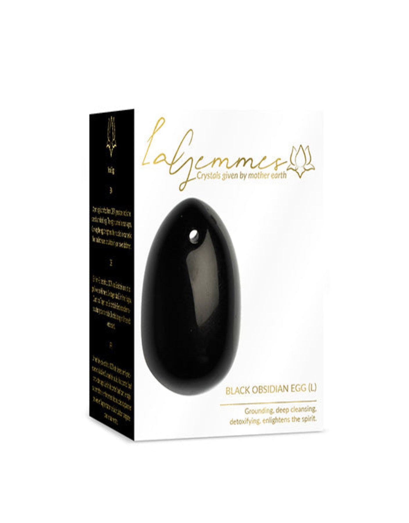 La Gemmes - Yoni Egg Black Obsidian Large