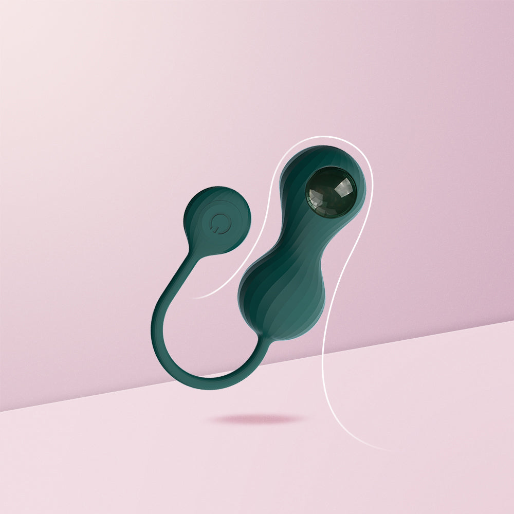 Magic Motion - Crystal Duo Smart Kegel Vibrator with Weight Green